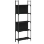 Bücherregal mit 5 Regalen aus schwarzer Ingenieurholz-MDF, 60,5x24x166,5 cm. von , Bücherregale und Regale - Ref: Foro24-8388...