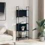 Librería de 5 estantes madera ingeniería negro 60,5x24x166,5 cm de , Librerías y estanterías - Ref: Foro24-838863, Precio: 38...