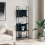 Librería de 5 estantes madera ingeniería negro 60,5x24x166,5 cm by , Bookcases and shelves - Ref: Foro24-838863, Price: 45,99...