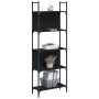 Librería de 5 estantes madera ingeniería negro 60,5x24x166,5 cm by , Bookcases and shelves - Ref: Foro24-838863, Price: 45,99...