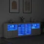 Sideboard mit LED-Lichtern weiß 202x37x67 cm von , Sideboards - Ref: Foro24-3209044, Preis: 230,26 €, Rabatt: %