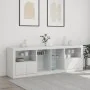 Sideboard mit LED-Lichtern weiß 202x37x67 cm von , Sideboards - Ref: Foro24-3209044, Preis: 230,26 €, Rabatt: %