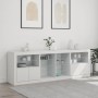Sideboard mit LED-Lichtern weiß 202x37x67 cm von , Sideboards - Ref: Foro24-3209044, Preis: 222,86 €, Rabatt: %