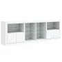 Sideboard mit LED-Lichtern weiß 202x37x67 cm von , Sideboards - Ref: Foro24-3209044, Preis: 230,26 €, Rabatt: %