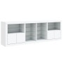 Sideboard mit LED-Lichtern weiß 202x37x67 cm von , Sideboards - Ref: Foro24-3209044, Preis: 222,86 €, Rabatt: %
