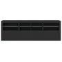 Aparador con luces LED negro 202x37x67 cm by , Sideboards - Ref: Foro24-3209010, Price: 243,03 €, Discount: %