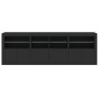 Schwarzer Schrank mit LED-Lichtern 202x37x67 cm von , Sideboards - Ref: Foro24-3209010, Preis: 236,41 €, Rabatt: %
