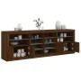 Sideboard mit LED-Lichtern Eiche Braun 202x37x67 cm von , Sideboards - Ref: Foro24-3209050, Preis: 228,57 €, Rabatt: %
