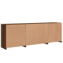 Sideboard mit LED-Lichtern Eiche Braun 202x37x67 cm von , Sideboards - Ref: Foro24-3209050, Preis: 233,95 €, Rabatt: %
