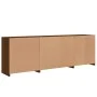 Sideboard mit LED-Lichtern Eiche Braun 202x37x67 cm von , Sideboards - Ref: Foro24-3209050, Preis: 228,57 €, Rabatt: %