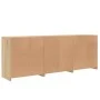 Aparador con luces LED roble Sonoma 181,5x37x67 cm by , Sideboards - Ref: Foro24-3209004, Price: 205,75 €, Discount: %