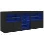 Aparador con luces LED negro 181,5x37x67 cm by , Sideboards - Ref: Foro24-3209038, Price: 220,49 €, Discount: %