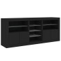 Aparador con luces LED negro 181,5x37x67 cm by , Sideboards - Ref: Foro24-3209038, Price: 208,42 €, Discount: %