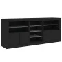 Aparador con luces LED negro 181,5x37x67 cm by , Sideboards - Ref: Foro24-3209038, Price: 220,49 €, Discount: %
