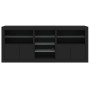 Aparador con luces LED negro 181,5x37x67 cm by , Sideboards - Ref: Foro24-3209038, Price: 208,42 €, Discount: %