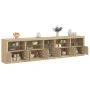 Sideboard mit LED-Lichtern in Sonoma-Eiche 283x37x67 cm. von , Sideboards - Ref: Foro24-3209025, Preis: 316,15 €, Rabatt: %