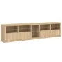 Sideboard mit LED-Lichtern in Sonoma-Eiche 283x37x67 cm. von , Sideboards - Ref: Foro24-3209025, Preis: 316,15 €, Rabatt: %