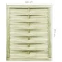 Green impregnated pine wood garden door 100x125 cm by vidaXL, garden gates - Ref: Foro24-45310, Price: 59,21 €, Discount: %
