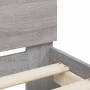 Sonoma gray headboard bed frame and LED lights 150x200 cm by , Beds and slatted bases - Ref: Foro24-3207544, Price: 159,32 €,...