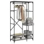 Armario con cajones madera ingeniería gris Sonoma 100x40x180 cm by , Wardrobes - Ref: Foro24-838951, Price: 129,89 €, Discoun...