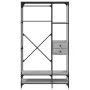 Armario con cajones madera ingeniería gris Sonoma 100x40x180 cm by , Wardrobes - Ref: Foro24-838951, Price: 129,89 €, Discoun...