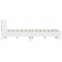 Estructura cama con cabecero madera ingeniería blanco 135x190cm de , Camas y somieres - Ref: Foro24-3207441, Precio: 126,74 €...