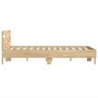 Cama con cabecero madera de ingeniería roble Sonoma 135x190 cm de , Camas y somieres - Ref: Foro24-3207443, Precio: 138,92 €,...