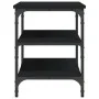 Banco zapatero madera de ingeniería negro 70x38,5x49 cm by , Benches for halls and storage - Ref: Foro24-839038, Price: 48,59...