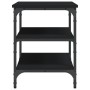 Banco zapatero madera de ingeniería negro 70x38,5x49 cm by , Benches for halls and storage - Ref: Foro24-839038, Price: 49,21...