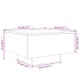 Mitteltisch aus schwarzem Ingenieurholz 55x55x31 cm von , Couchtisch - Ref: Foro24-836568, Preis: 42,71 €, Rabatt: %