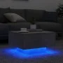 Mesa de centro con luces LED gris hormigón 55x55x31 cm by , Coffee table - Ref: Foro24-836577, Price: 65,11 €, Discount: %