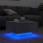 Mesa de centro con luces LED gris hormigón 55x55x31 cm by , Coffee table - Ref: Foro24-836577, Price: 67,28 €, Discount: %