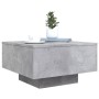 Mesa de centro con luces LED gris hormigón 55x55x31 cm by , Coffee table - Ref: Foro24-836577, Price: 67,28 €, Discount: %