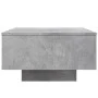 Mesa de centro con luces LED gris hormigón 55x55x31 cm by , Coffee table - Ref: Foro24-836577, Price: 65,11 €, Discount: %