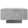 Mesa de centro con luces LED gris hormigón 55x55x31 cm by , Coffee table - Ref: Foro24-836577, Price: 67,28 €, Discount: %