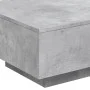 Mesa de centro con luces LED gris hormigón 55x55x31 cm by , Coffee table - Ref: Foro24-836577, Price: 65,11 €, Discount: %