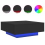 Mesa de centro con luces LED negro 80x80x31 cm by , Coffee table - Ref: Foro24-836589, Price: 74,44 €, Discount: %