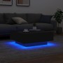 Mesa de centro con luces LED negro 80x80x31 cm by , Coffee table - Ref: Foro24-836589, Price: 74,44 €, Discount: %
