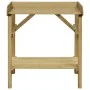 Mesa de jardinera madera de pino impregnada 75x40x90 cm de vidaXL, Soportes para macetas - Ref: Foro24-45302, Precio: 55,67 €...