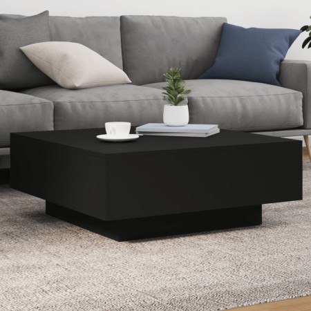 Mesa de centro madera de ingeniería negro 80x80x31 cm by , Coffee table - Ref: Foro24-836582, Price: 74,79 €, Discount: %