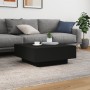 Mesa de centro madera de ingeniería negro 80x80x31 cm by , Coffee table - Ref: Foro24-836582, Price: 74,79 €, Discount: %