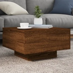 LED-Couchtisch in brauner Eiche mit den Maßen 55x55x31 cm. von , Couchtisch - Ref: Foro24-836580, Preis: 48,65 €, Rabatt: %