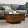 Mesa de centro con luces LED roble marrón 55x55x31 cm by , Coffee table - Ref: Foro24-836580, Price: 48,65 €, Discount: %
