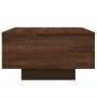 Mesa de centro con luces LED roble marrón 55x55x31 cm by , Coffee table - Ref: Foro24-836580, Price: 50,00 €, Discount: %