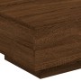 Mesa de centro con luces LED roble marrón 55x55x31 cm by , Coffee table - Ref: Foro24-836580, Price: 50,00 €, Discount: %