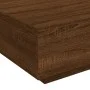 Mesa de centro con luces LED roble marrón 80x80x31 cm by , Coffee table - Ref: Foro24-836594, Price: 71,00 €, Discount: %