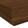 Mesa de centro con luces LED roble marrón 80x80x31 cm by , Coffee table - Ref: Foro24-836594, Price: 71,54 €, Discount: %