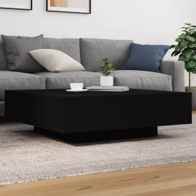 Mesa de centro madera de ingeniería negro 100x100x31 cm by , Coffee table - Ref: Foro24-836596, Price: 101,35 €, Discount: %