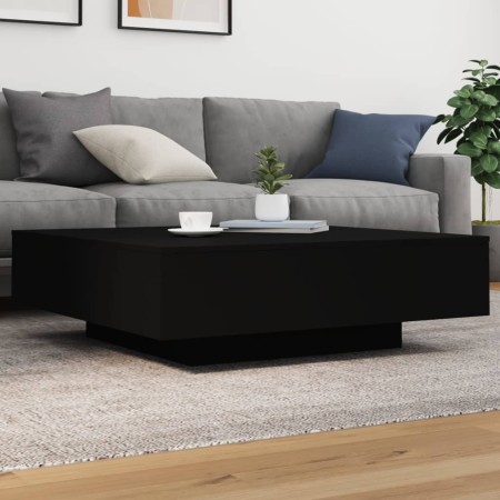 Schwarzer Couchtisch aus Ingenieurholz 100x100x31 cm von , Couchtisch - Ref: Foro24-836596, Preis: 101,35 €, Rabatt: %