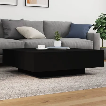 Schwarzer Couchtisch aus Ingenieurholz 100x100x31 cm von , Couchtisch - Ref: Foro24-836596, Preis: 98,86 €, Rabatt: %